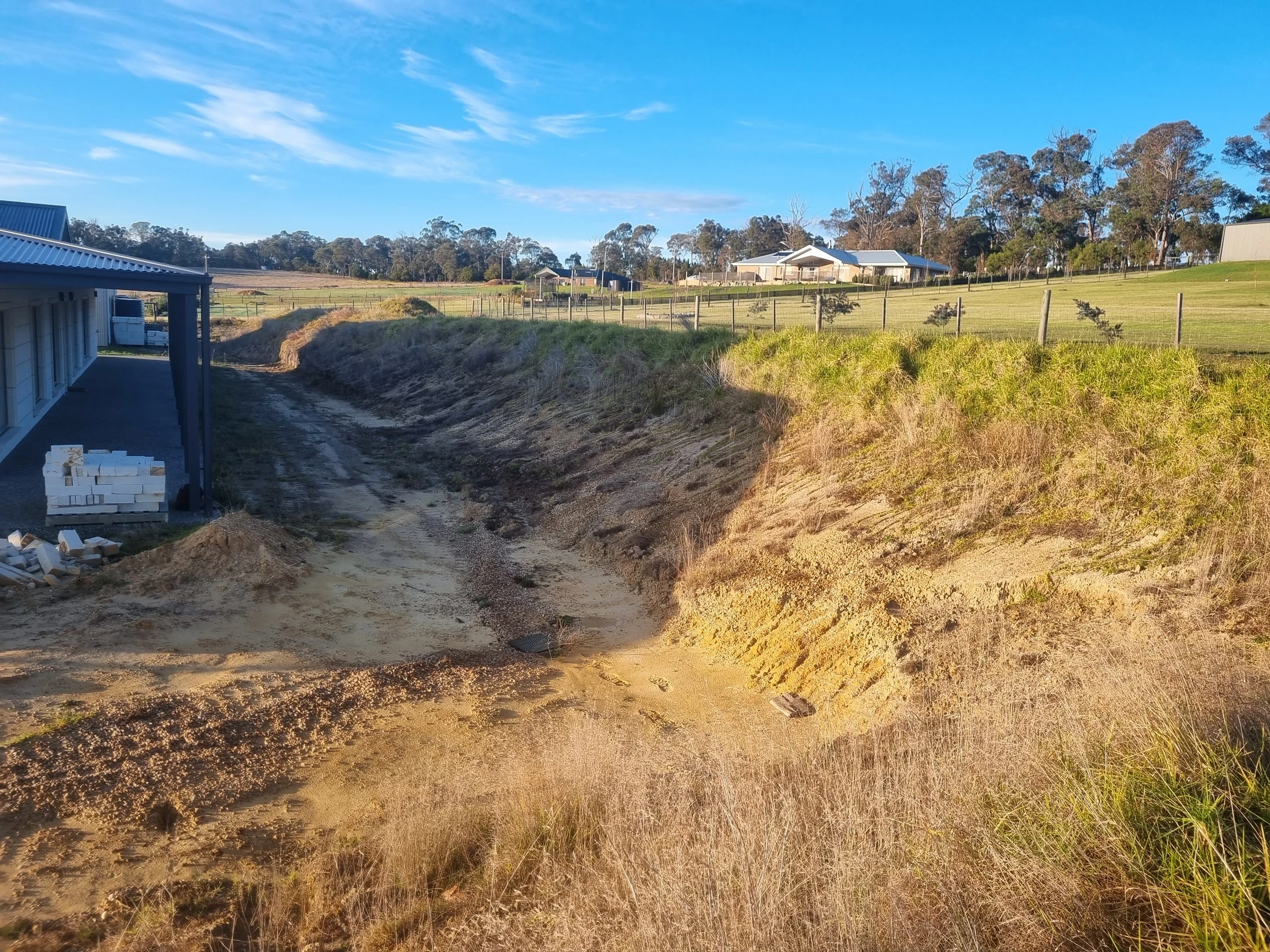 Before Retaining Wall