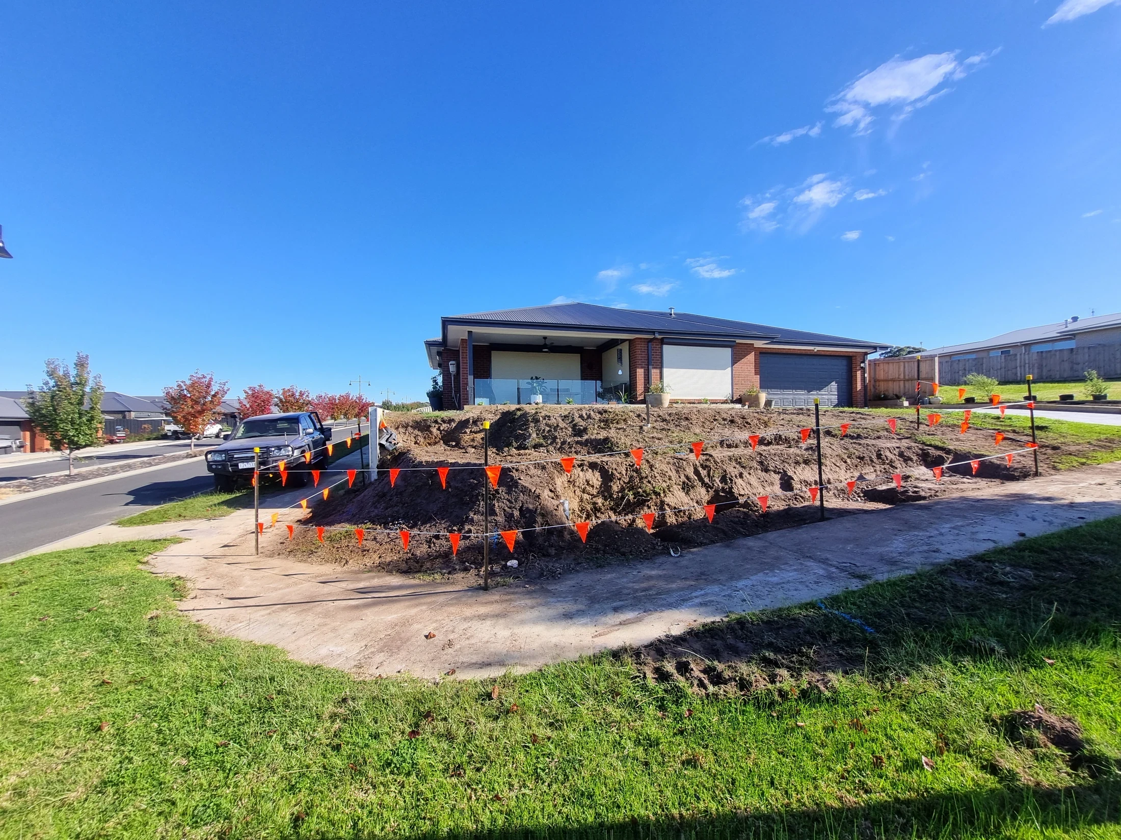 Before Retaining Wall