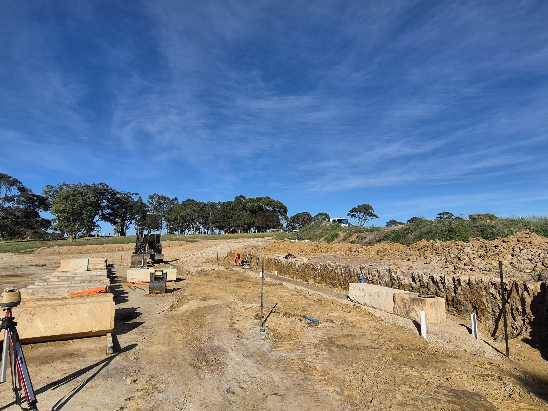 Before Retaining Wall